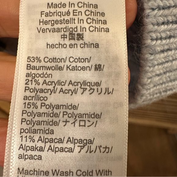 J. Crew Cotton Blend Cardigan in light blue size M - Picture 4 of 4